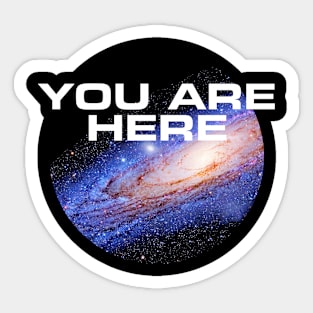 You are here: Milky Way galaxy Sticker